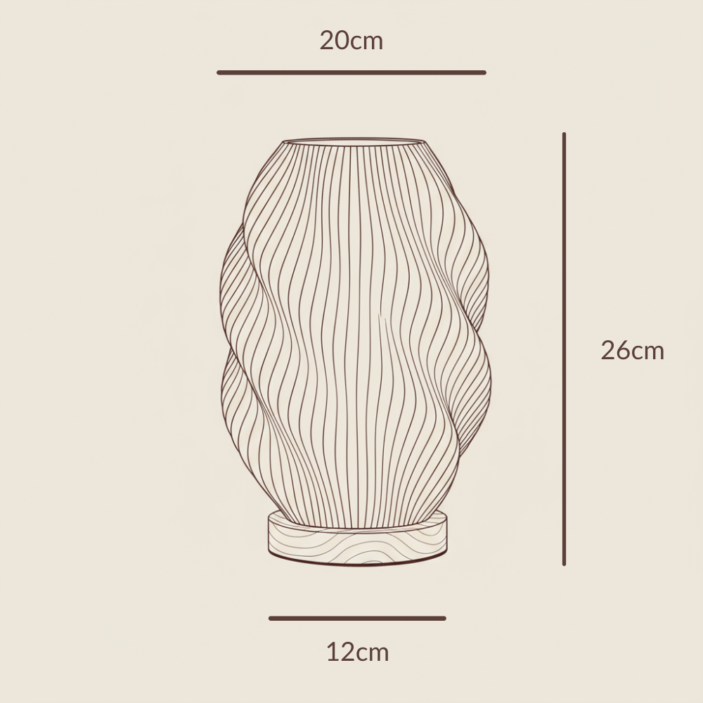 WaveGlow Twuro - 3D-geprinte designlamp uit Duitsland