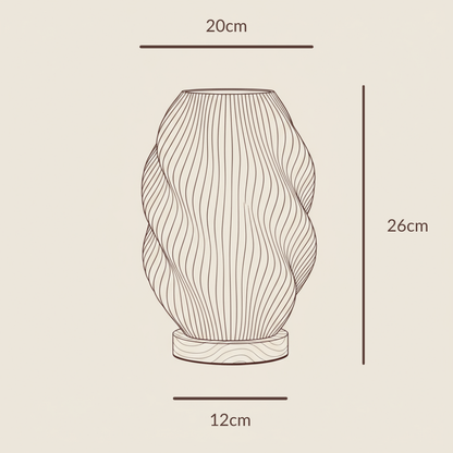 WaveGlow Twuro - 3D-geprinte designlamp uit Duitsland