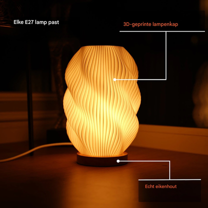 WaveGlow Twuro - 3D-geprinte designlamp uit Duitsland